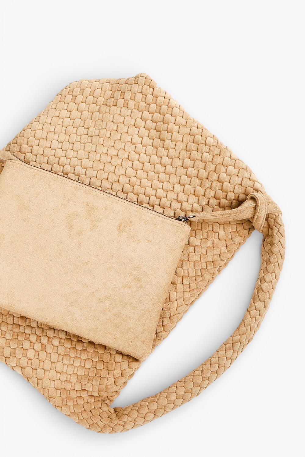 Phoenix 柔軟編織肩背包 卡其