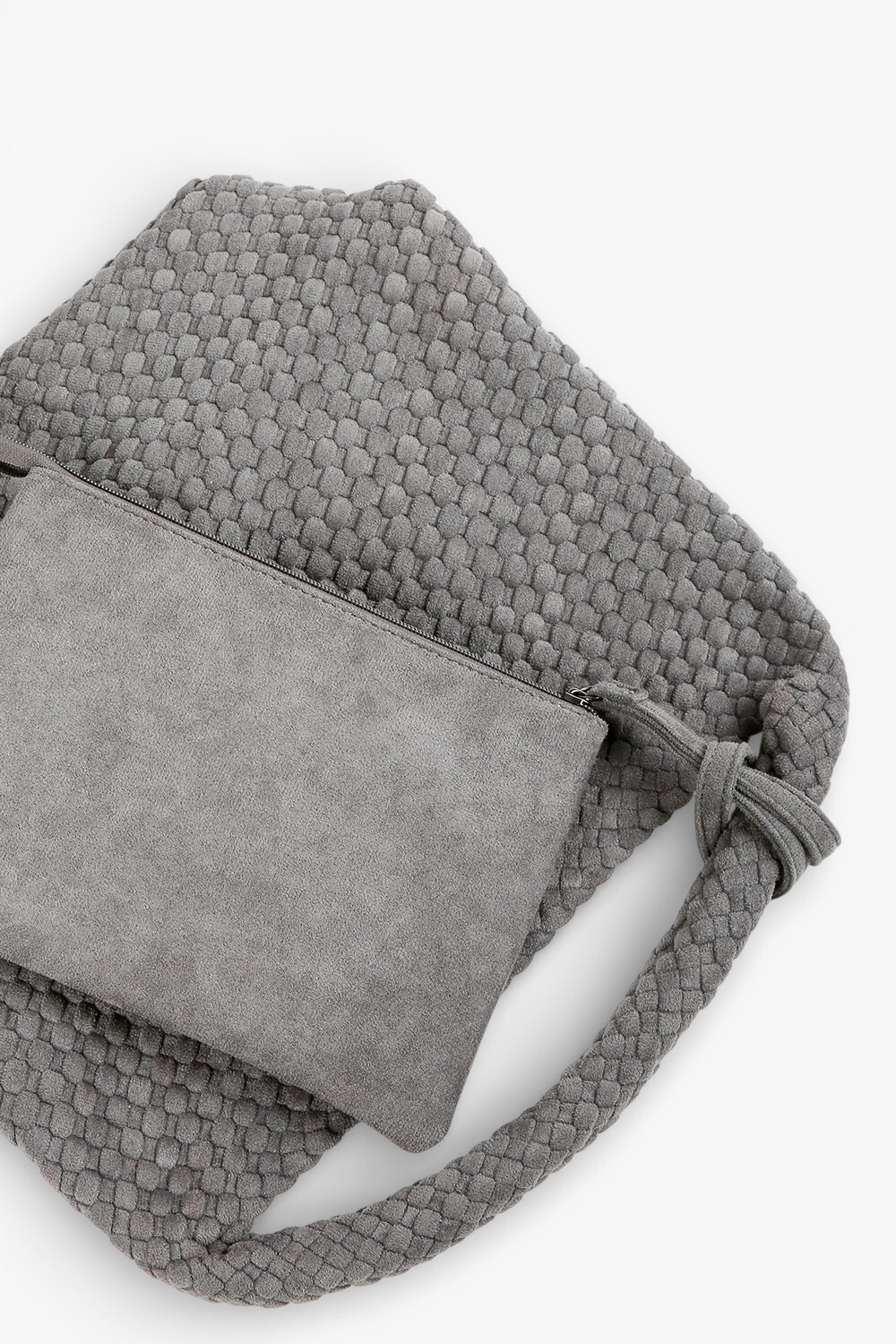 Phoenix 柔軟編織肩背包 灰色