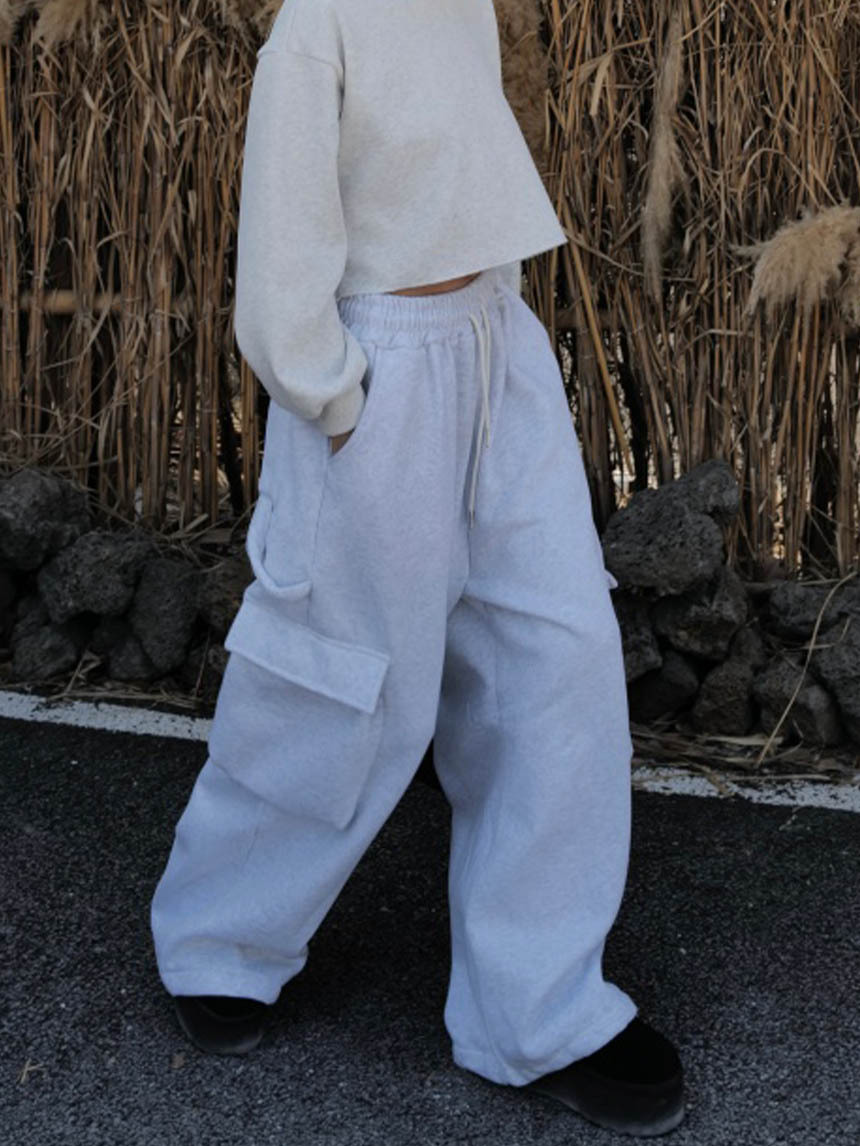 厚磅超寬加絨工裝棉褲*3色