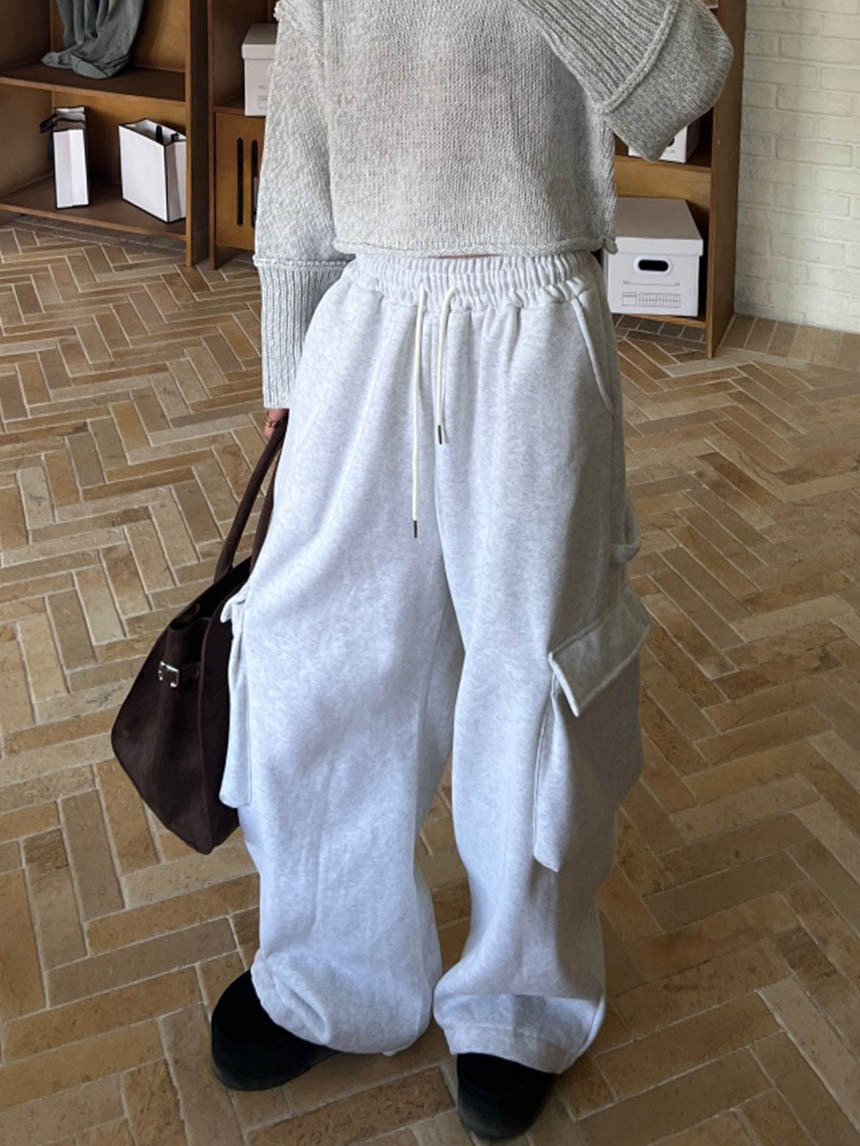 厚磅超寬加絨工裝棉褲*3色