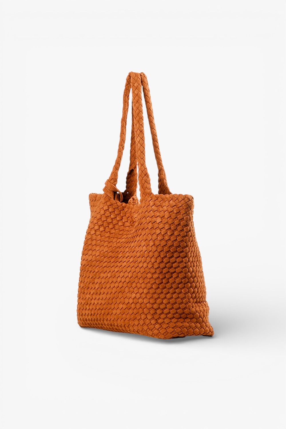 Giant 柔軟編織托特包 棕色