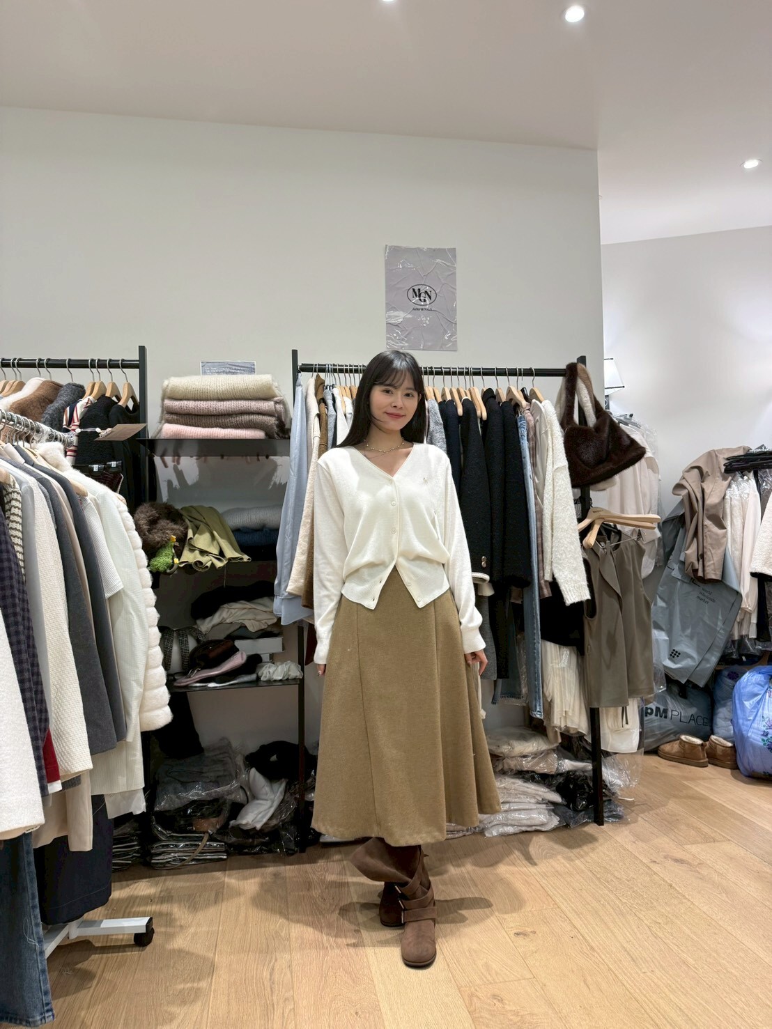 MN5303 包邊V領羊毛小外套