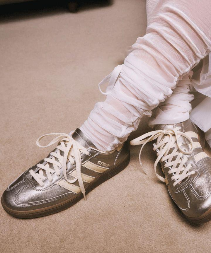 Adidas Handball Spezial Shoes (Silver)