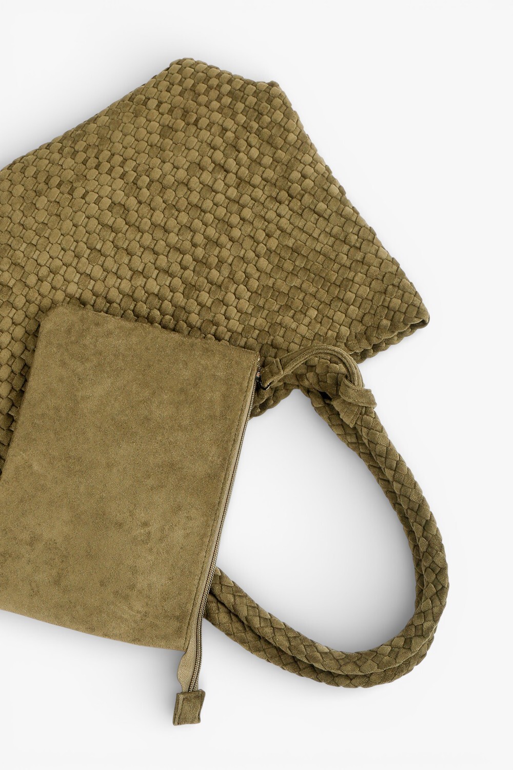 Giant 柔軟編織托特包 橄欖