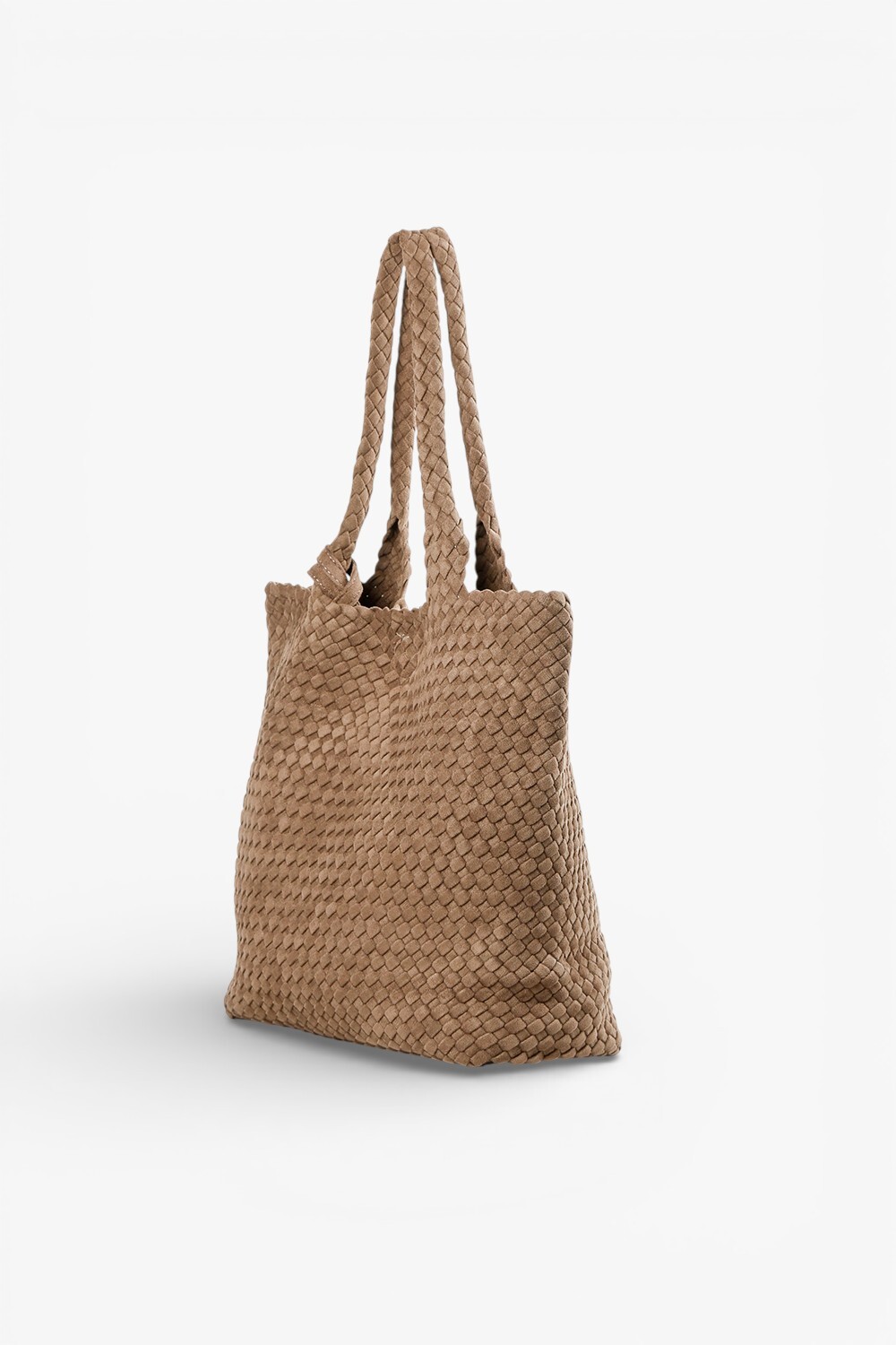 Giant 柔軟編織托特包 灰褐