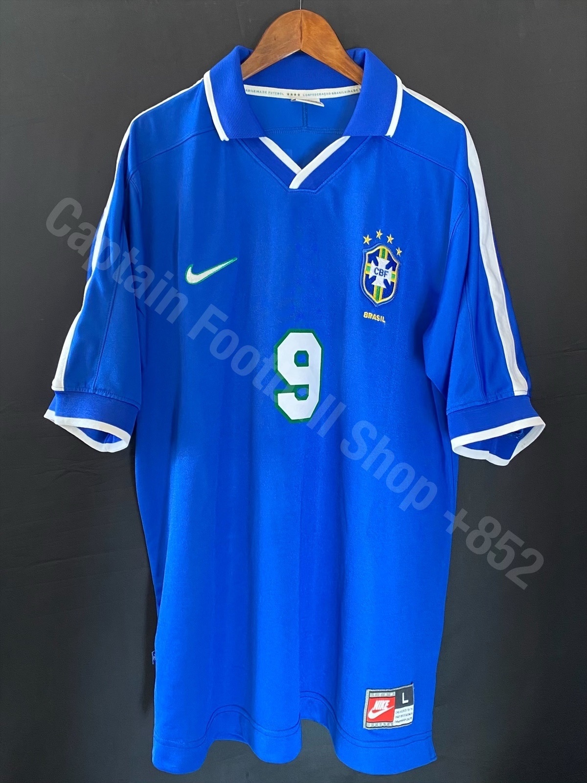 Brazil 1997 Nike Away Shirt #9 RONALDO