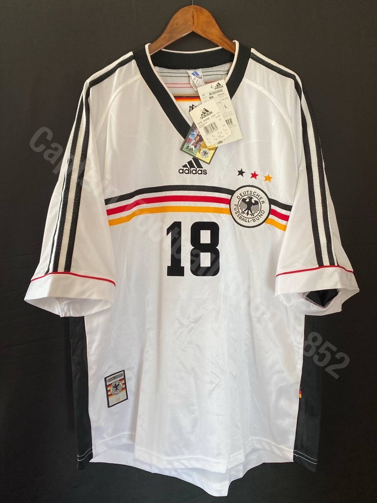 (BNWT) Germany 1998 Adidas Home Shirt #18 KLINSMANN