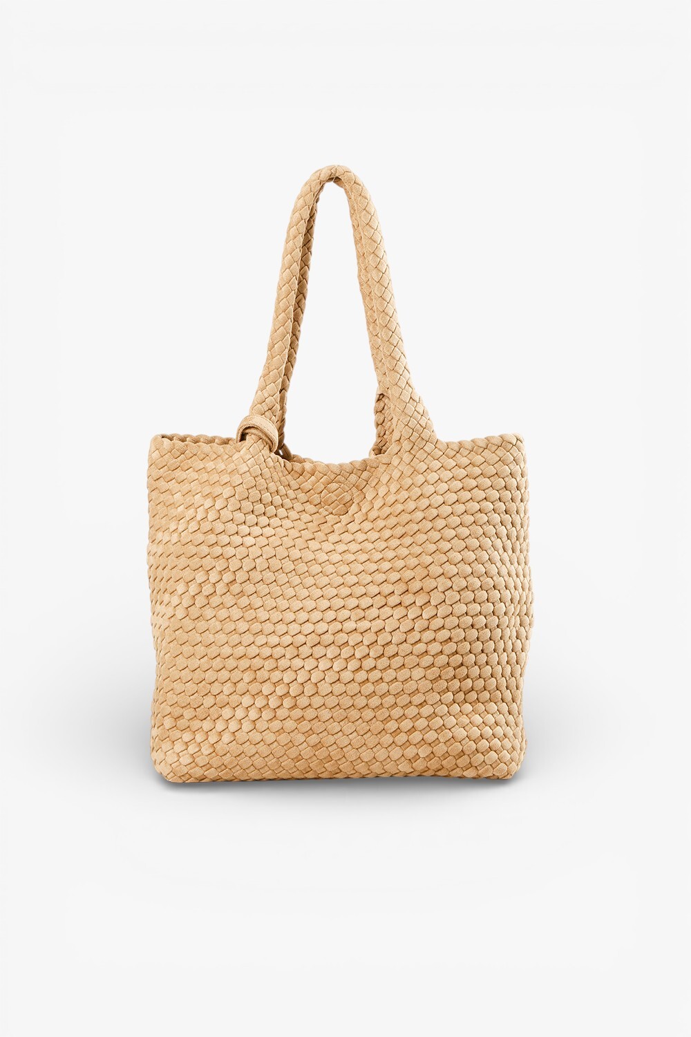 Giant 柔軟編織托特包 卡其