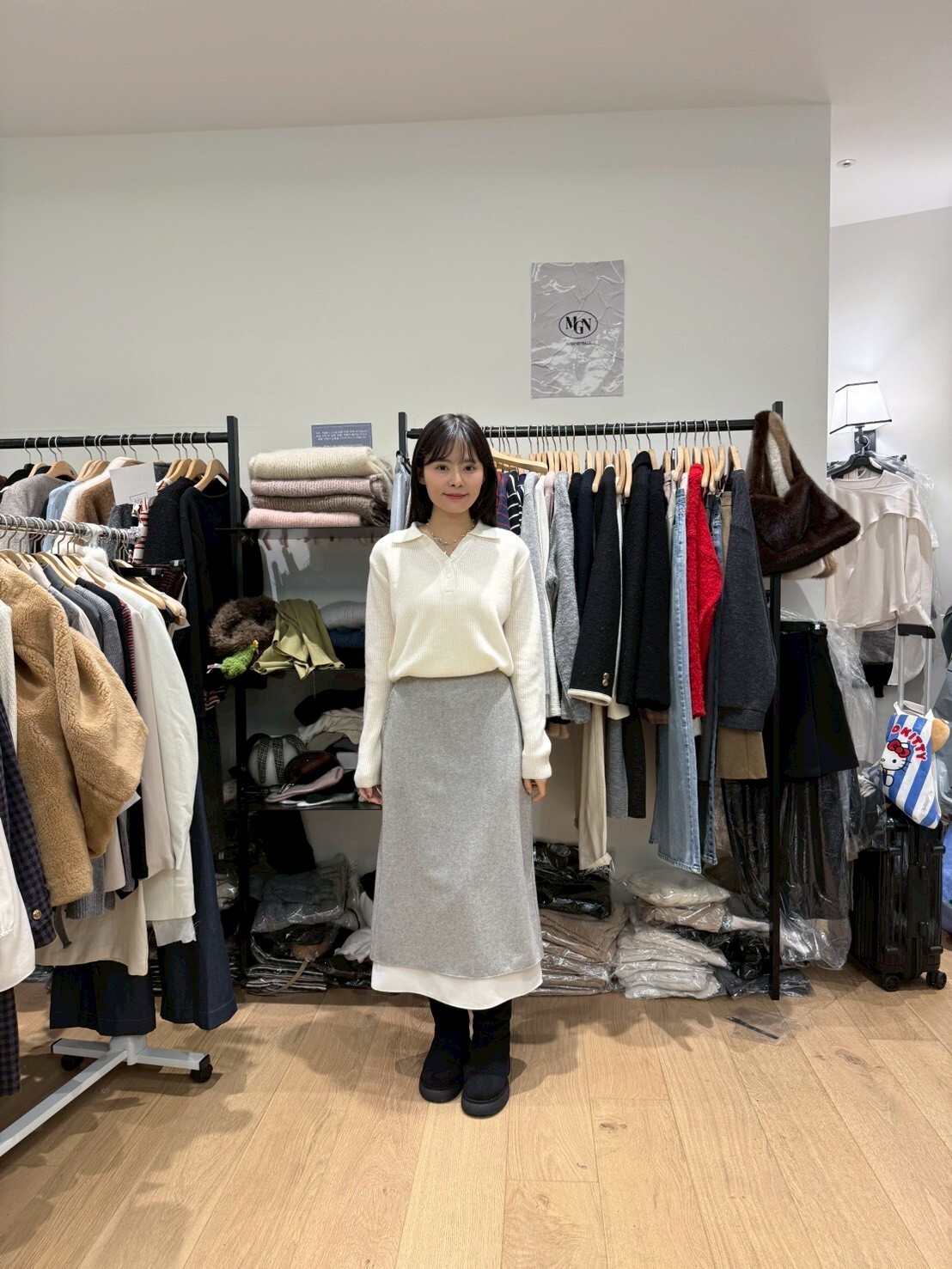 MN5311 Polo領坑紋針織上衣