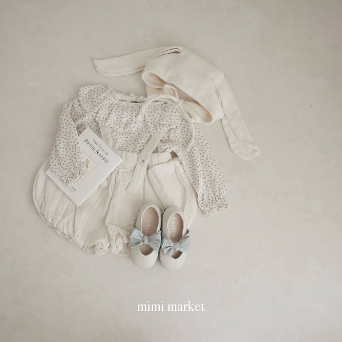 正韓春mimi-market 兩色可愛麵包吊帶褲