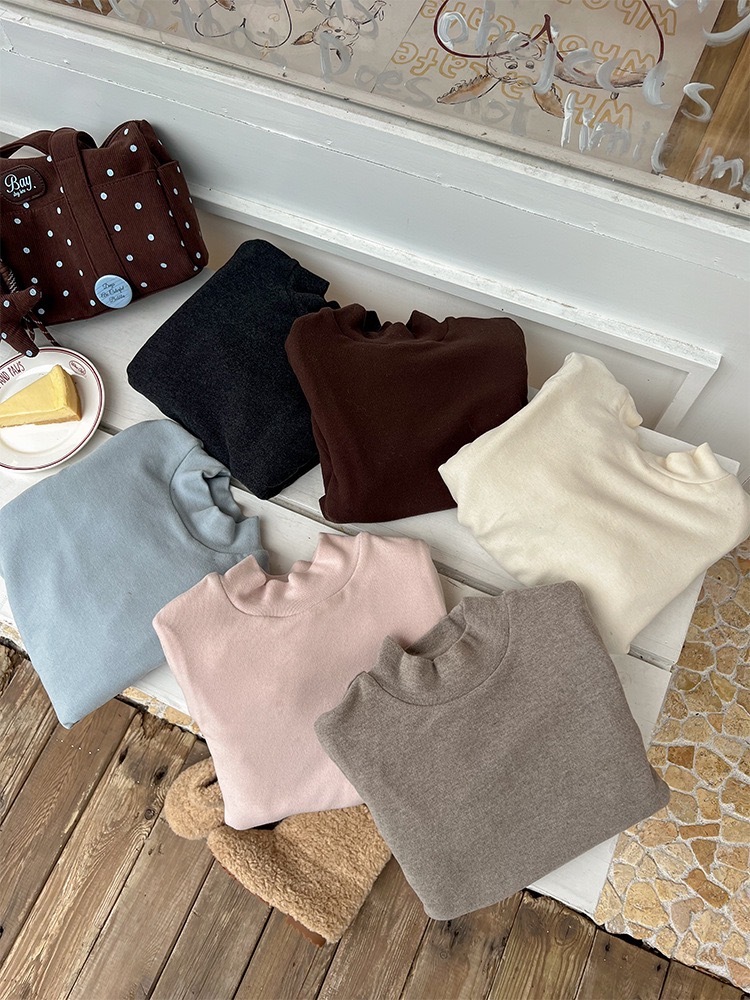 秋冬必備柔暖半領上衣 / 6色