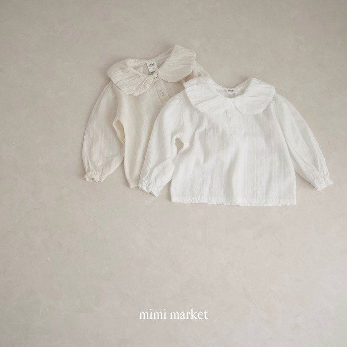 正韓春mimi-market 兩色甜美娃娃領上衣