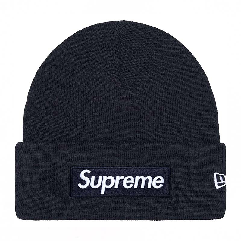 Supreme New Era Box Logo Beanie 帽子 毛帽 海軍藍色 FW25BN5-NY [台灣現貨]