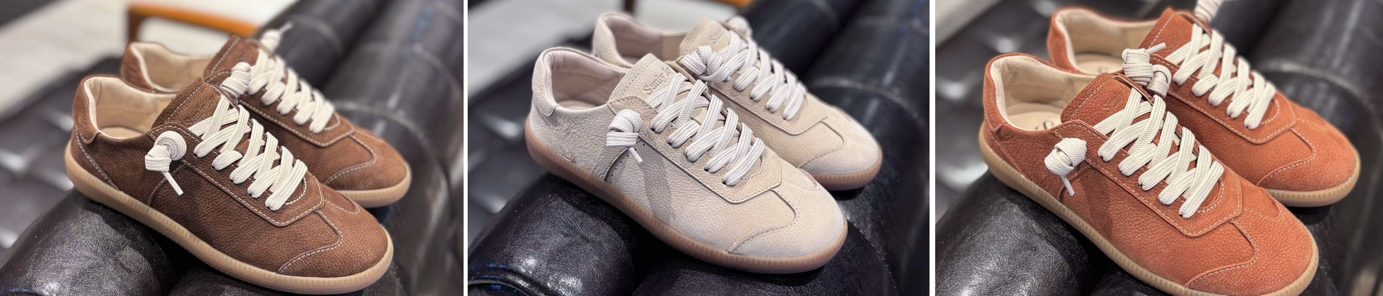 Sanly Joy真皮德訓鞋，使用牛皮材質、台灣製造，美拉德配色德訓鞋更顯秋冬氛為。