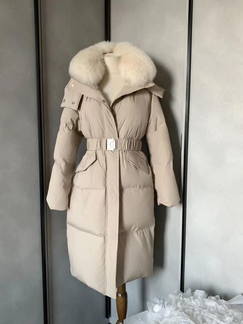 90%毛毛帽長羽絨