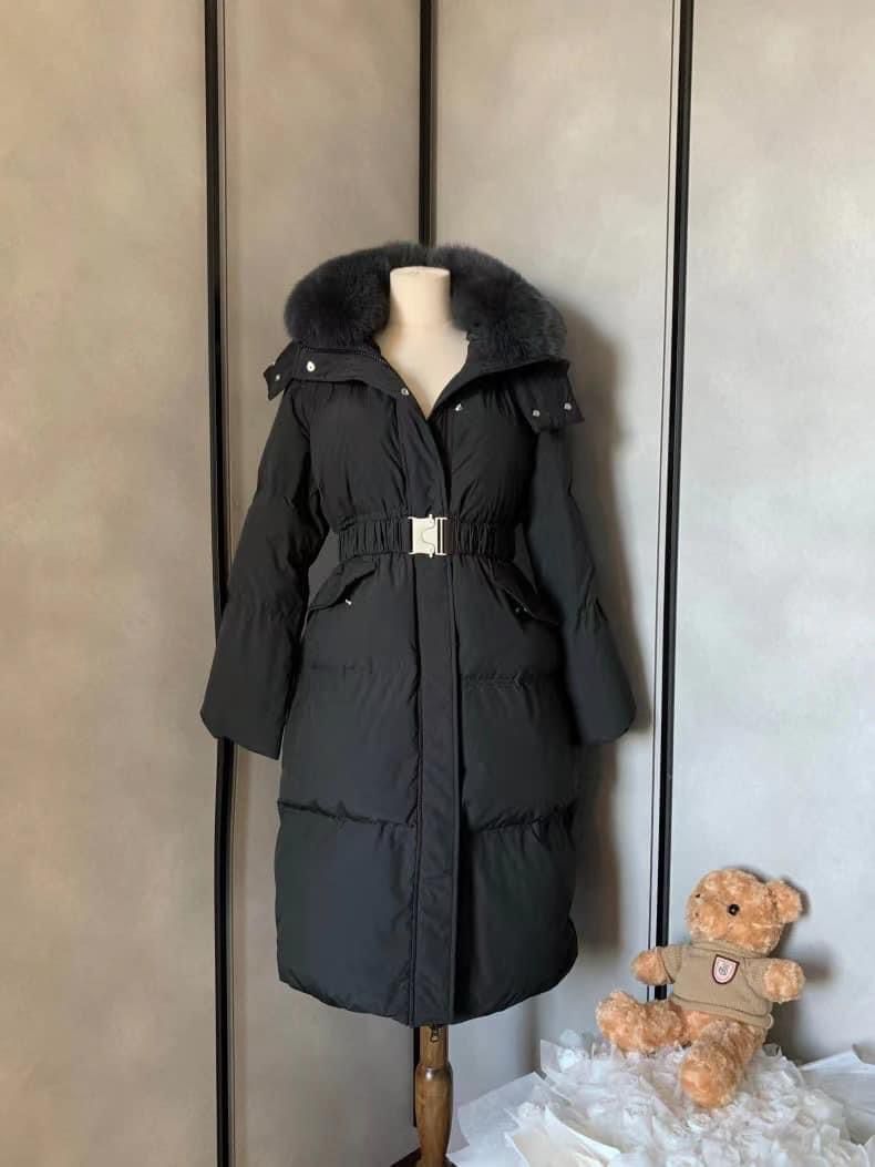 90%毛毛帽長羽絨