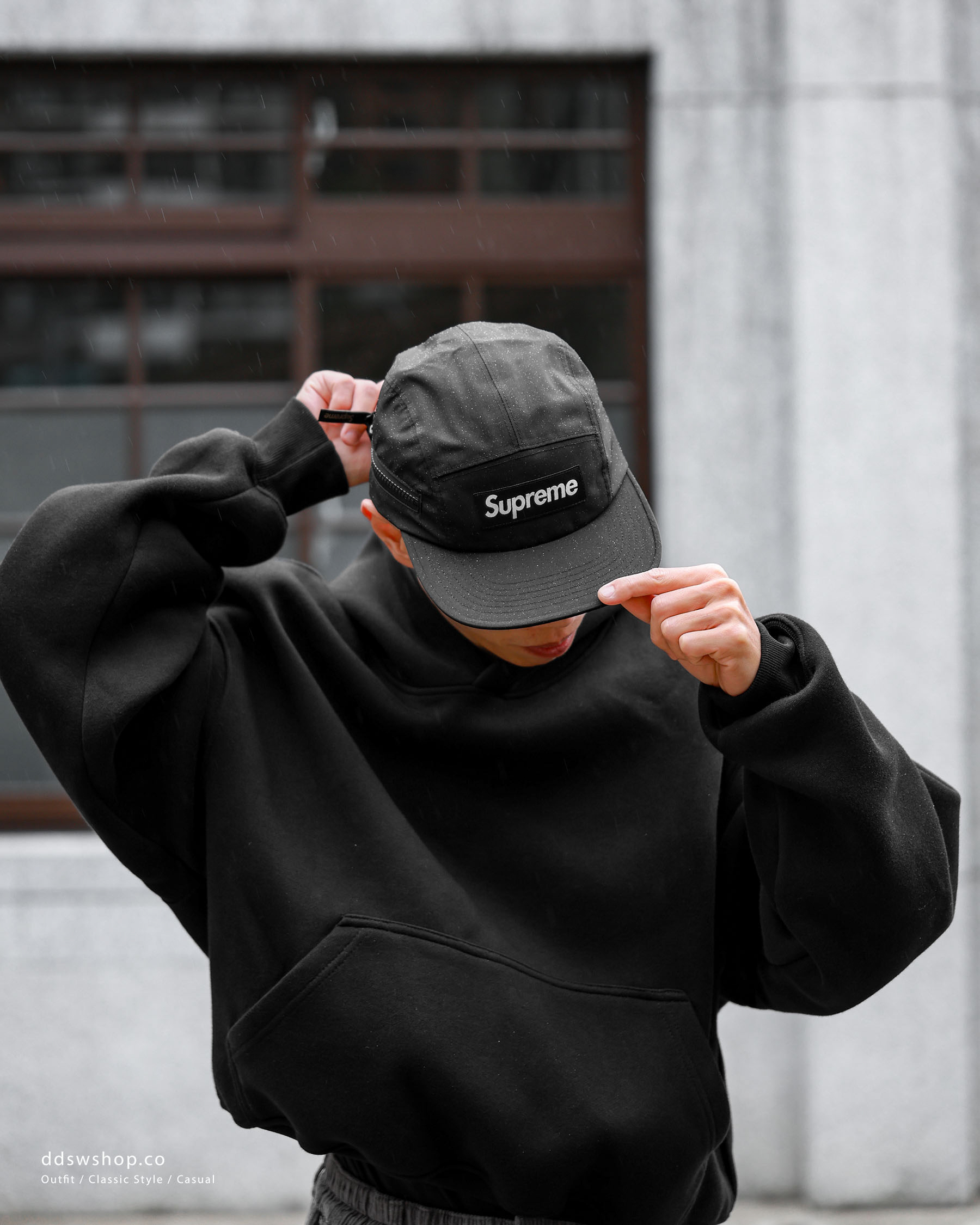 "現貨" Supreme 25FW Gore-Tex Zip Pocket Camp Cap 防水 五分割帽