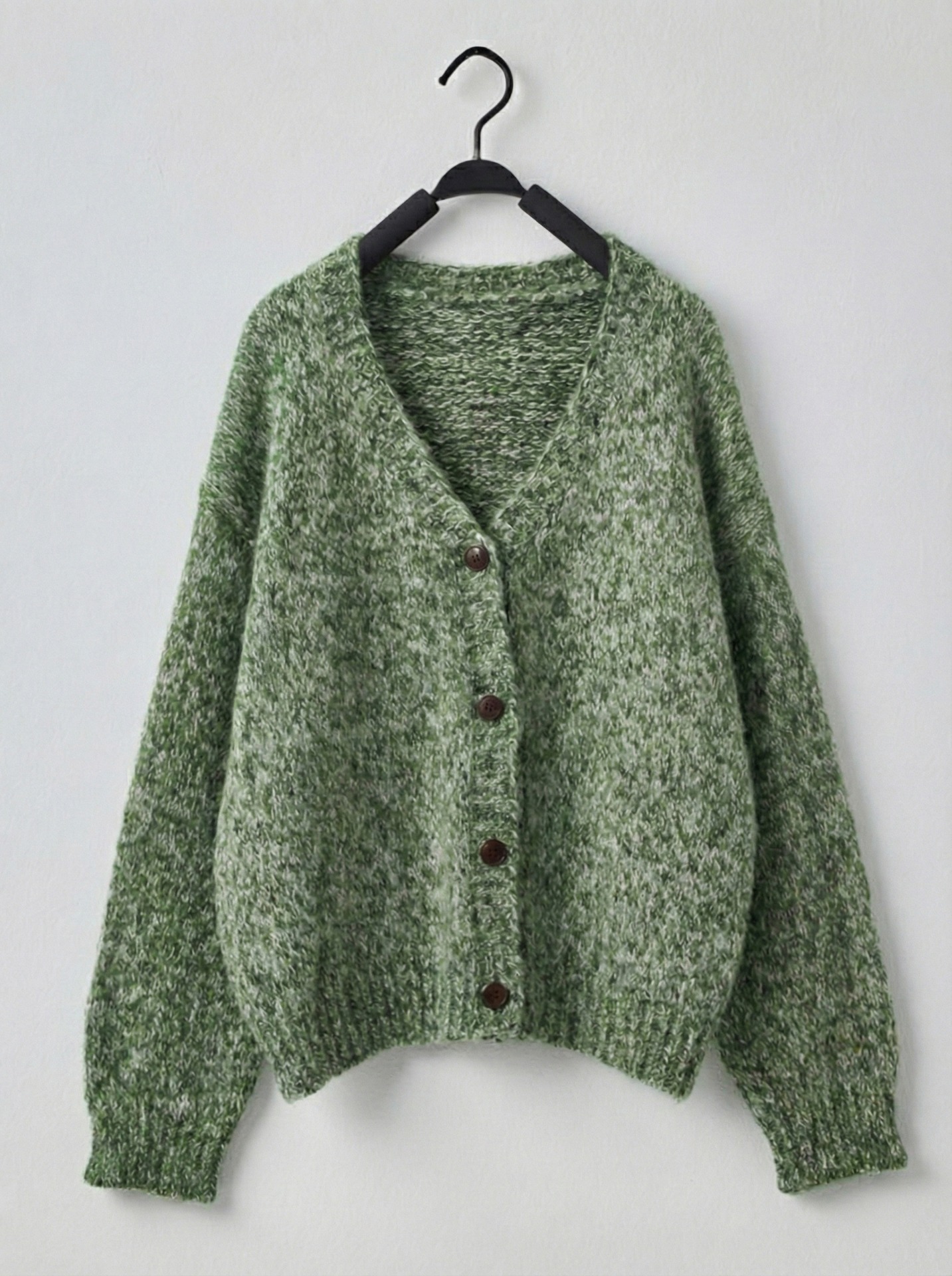 柔軟針織外套百搭半高領毛衣壓縐花苞感裙組合