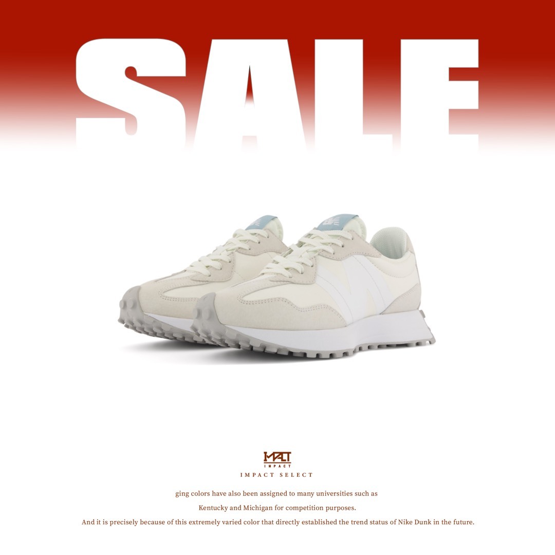 【清倉優惠】New Balance 327 復古鞋 奶油白 女款 WS327BV