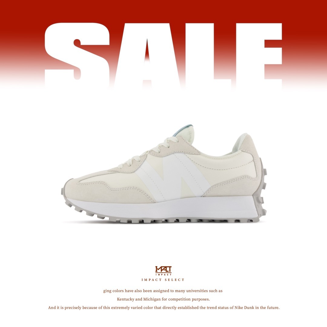 【清倉優惠】New Balance 327 復古鞋 奶油白 女款 WS327BV