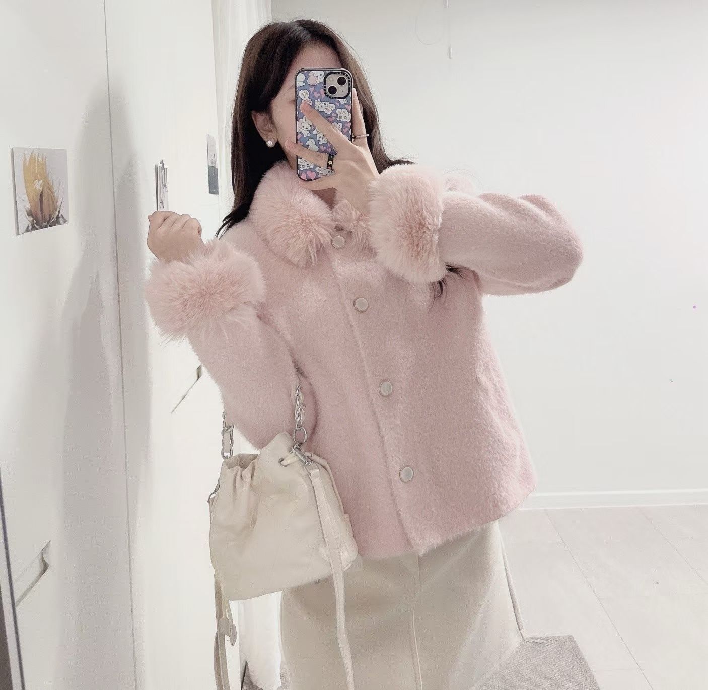 LU5302 日系毛毛領外套 *特價* (優惠碼同充值購物金不適用)