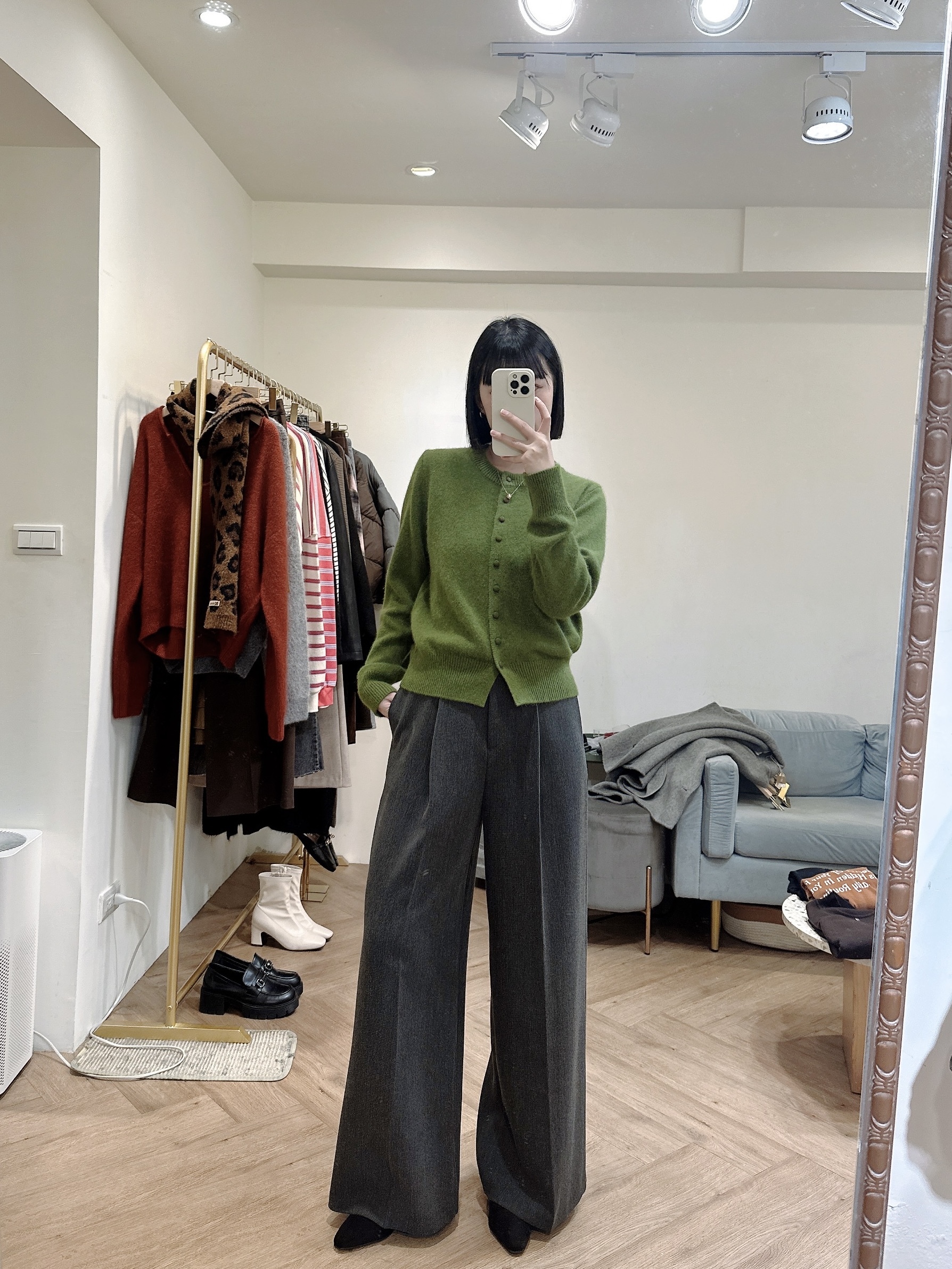 前打折西裝落地褲