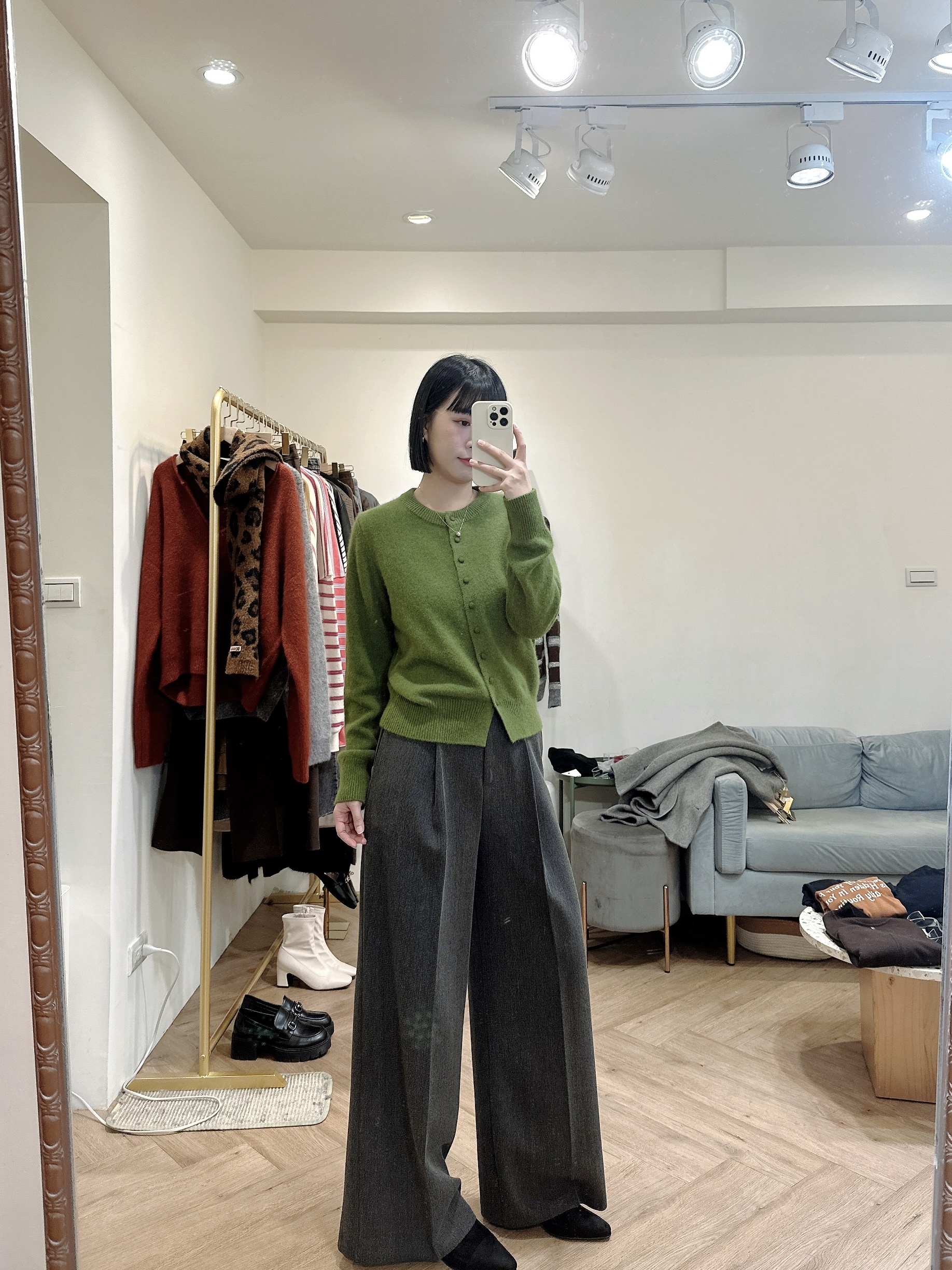 前打折西裝落地褲