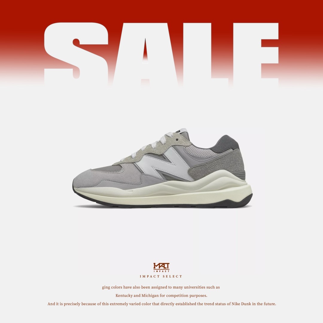 【清倉優惠】New Balance 5740 元祖灰 厚底 麂皮 M5740TA