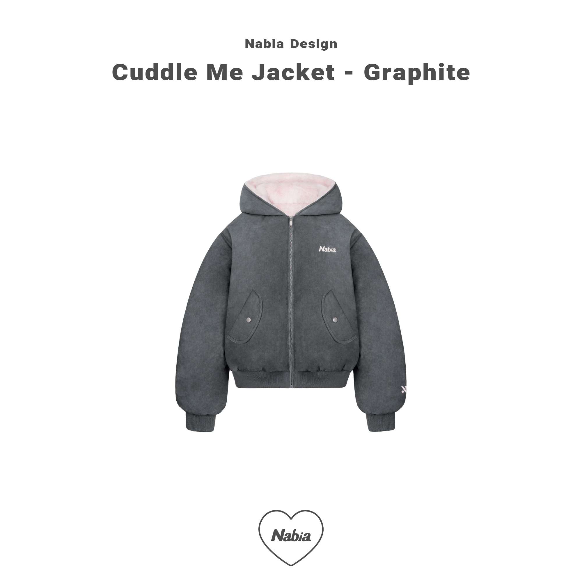 牛仔毛毛連帽外套