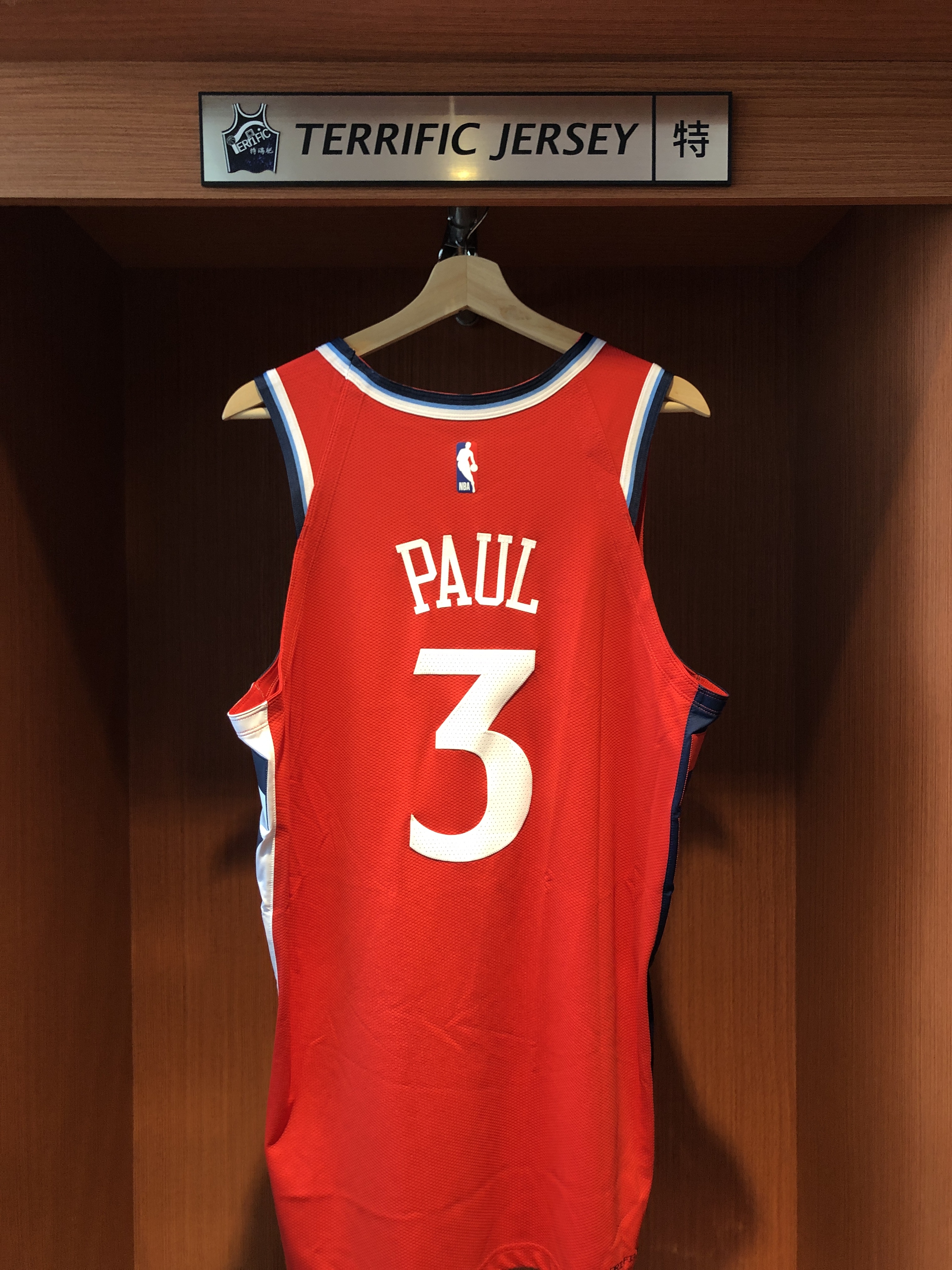 NBA球衣 Chris Paul 洛杉磯快艇紅 Statement Jordan Authentic 球員版 電繡 全新