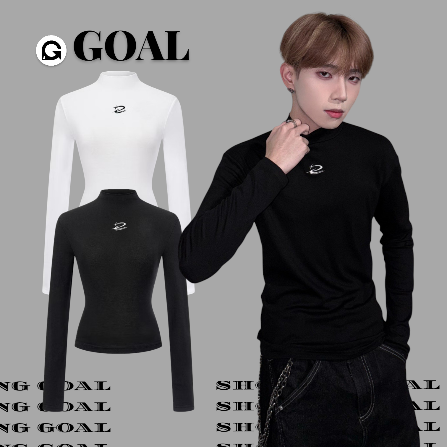 (GOAL)  DCM 小高領 高領 合身 修身 彈性 緊繃 顯瘦 DCM-M39