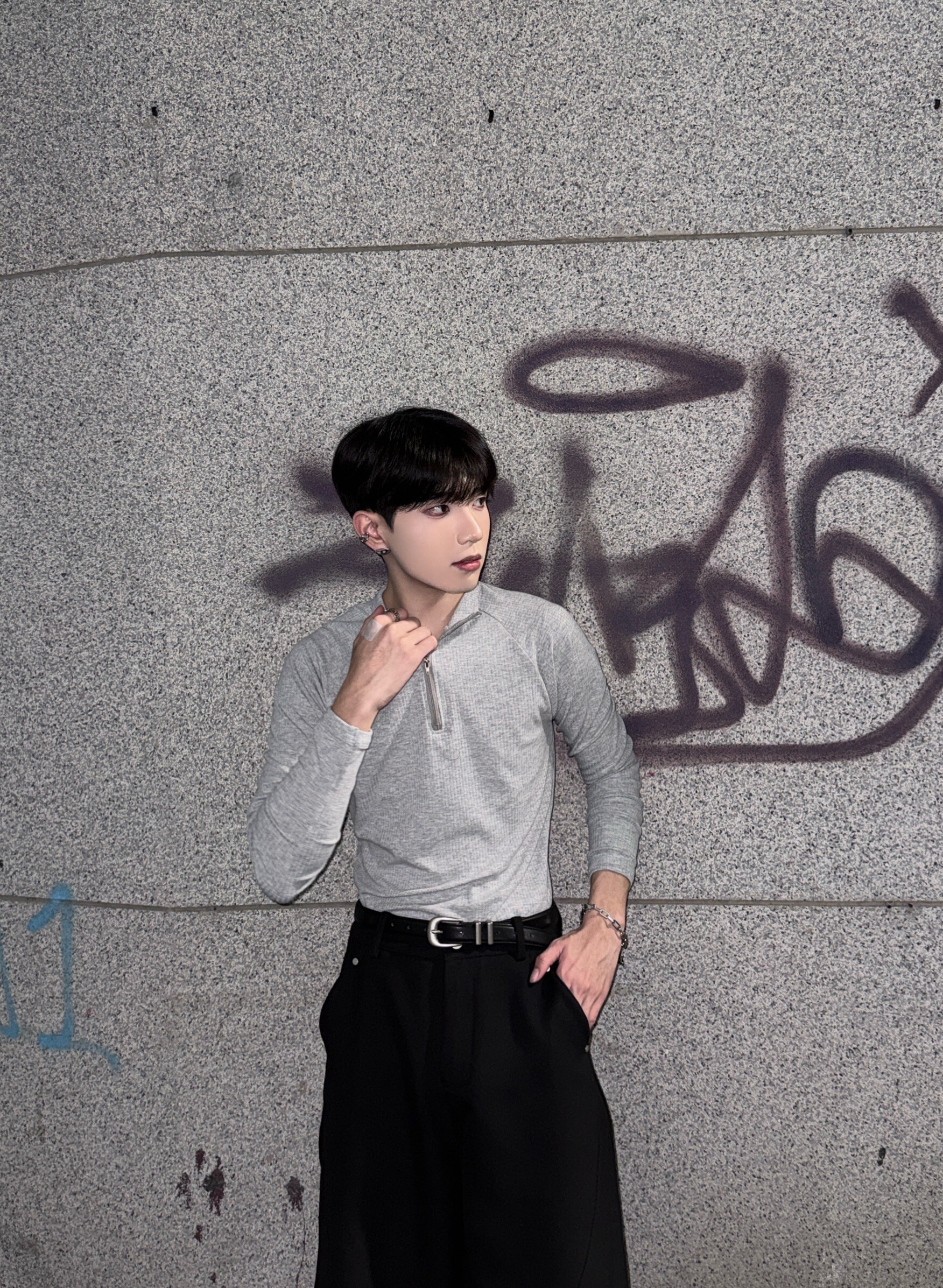 (GOAL) BLM 韓版 拉鍊緊身長袖 ar331