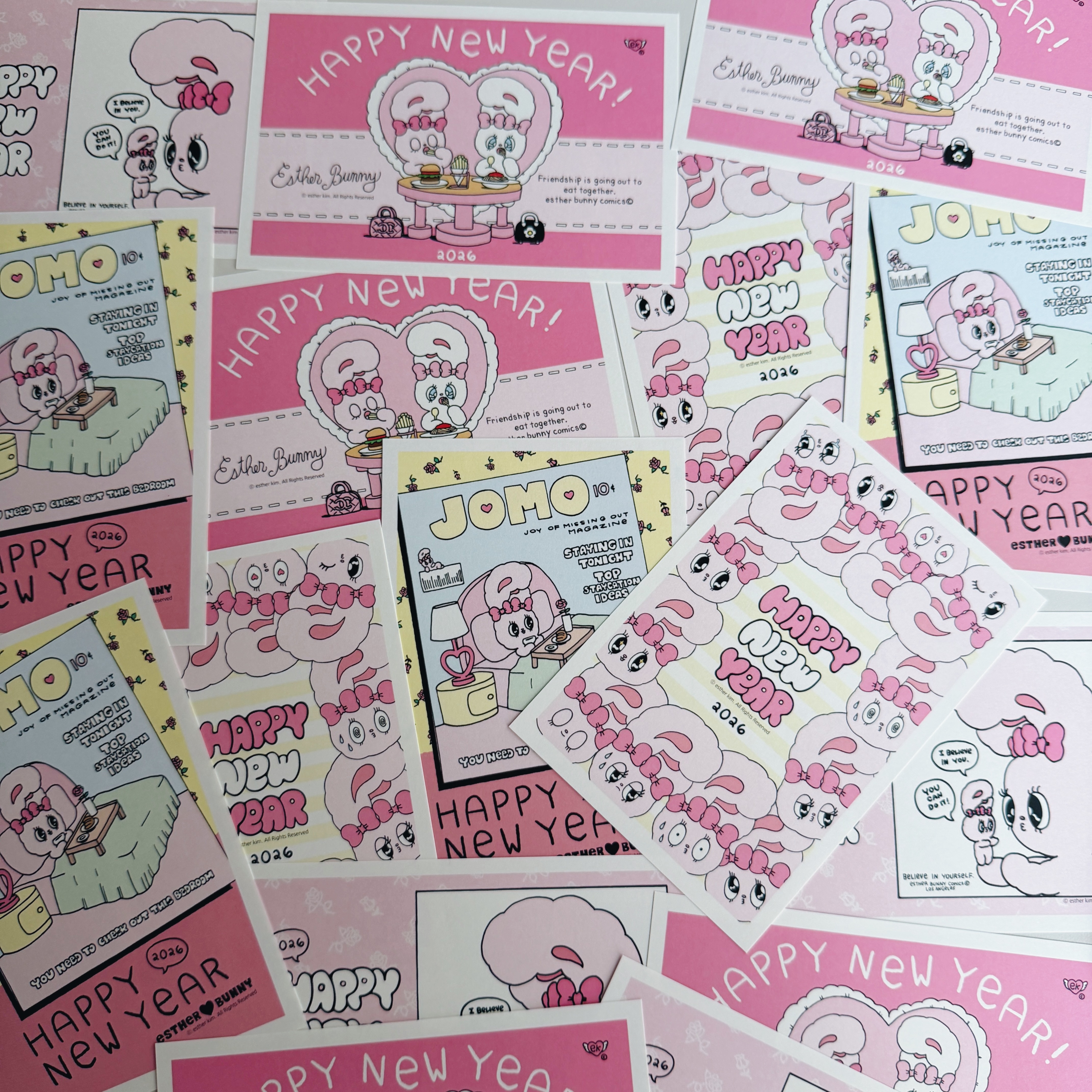 Esther bunny 艾勒絲樂兔兔 2026 新年賀卡