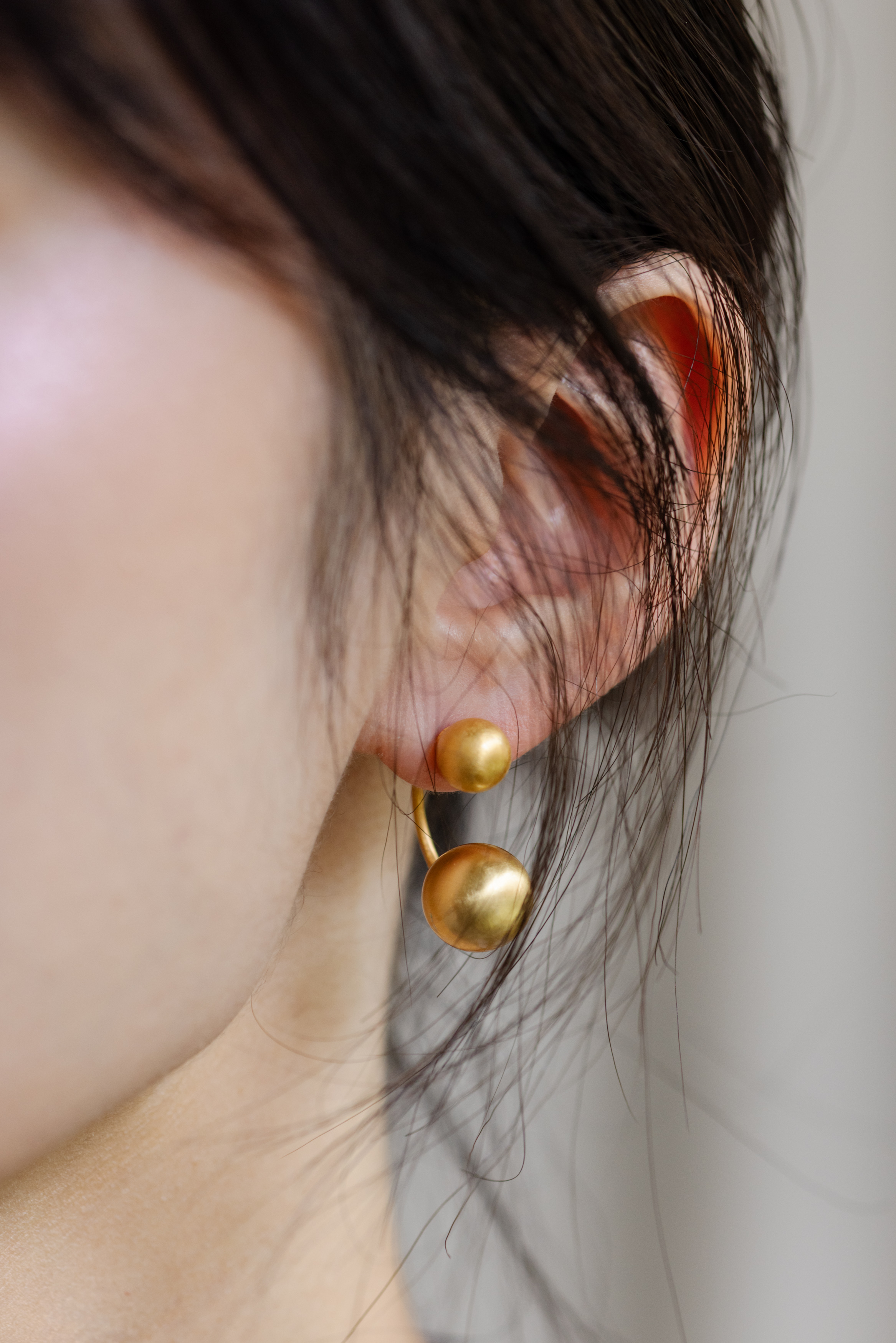 【 Jewelry 】雙球耳環