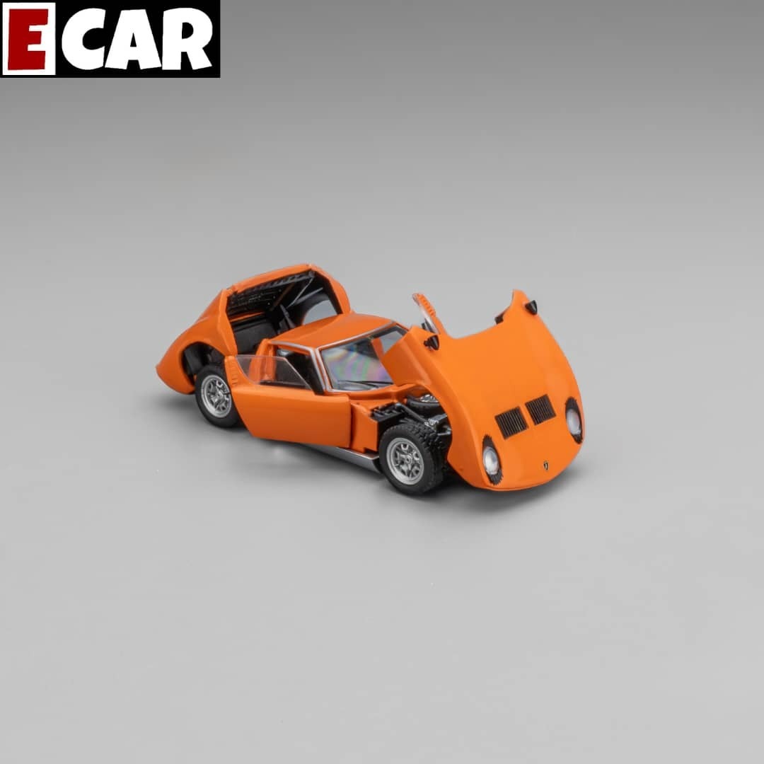 PO-$270 * ELEMENT CAR MODEL * 1:64 LAMBORGHINI MIURA ORANGE