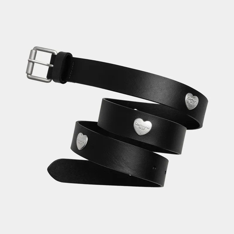 2025AW CARHARTT Tylor Belt 愛心 鉚釘 皮革 真皮 皮帶 現貨 I035381