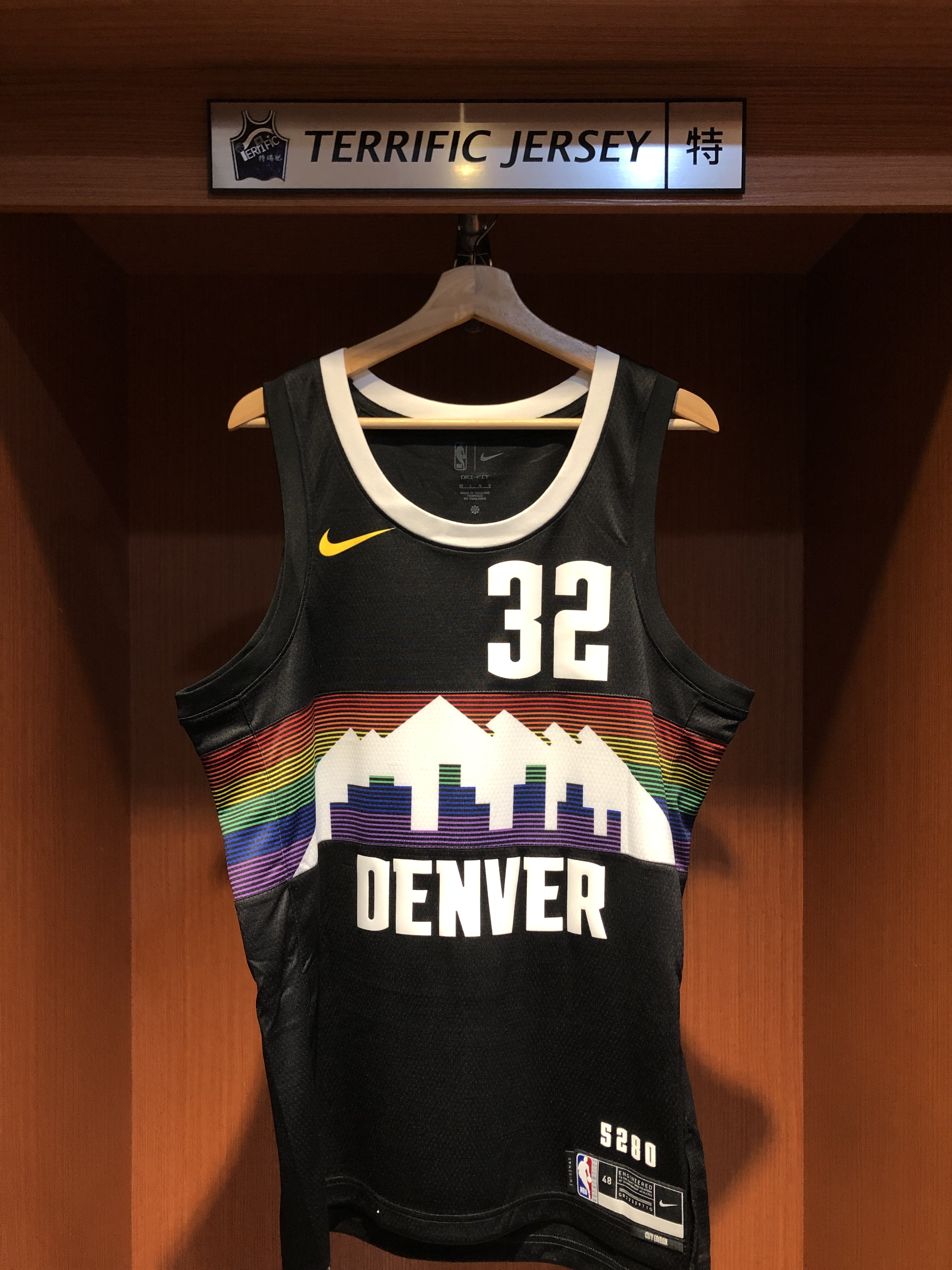 NBA球衣 Aaron Gordon 丹佛金塊城市 黑彩虹 25-26 City Nike Swingman 球迷版 熱轉印 全新