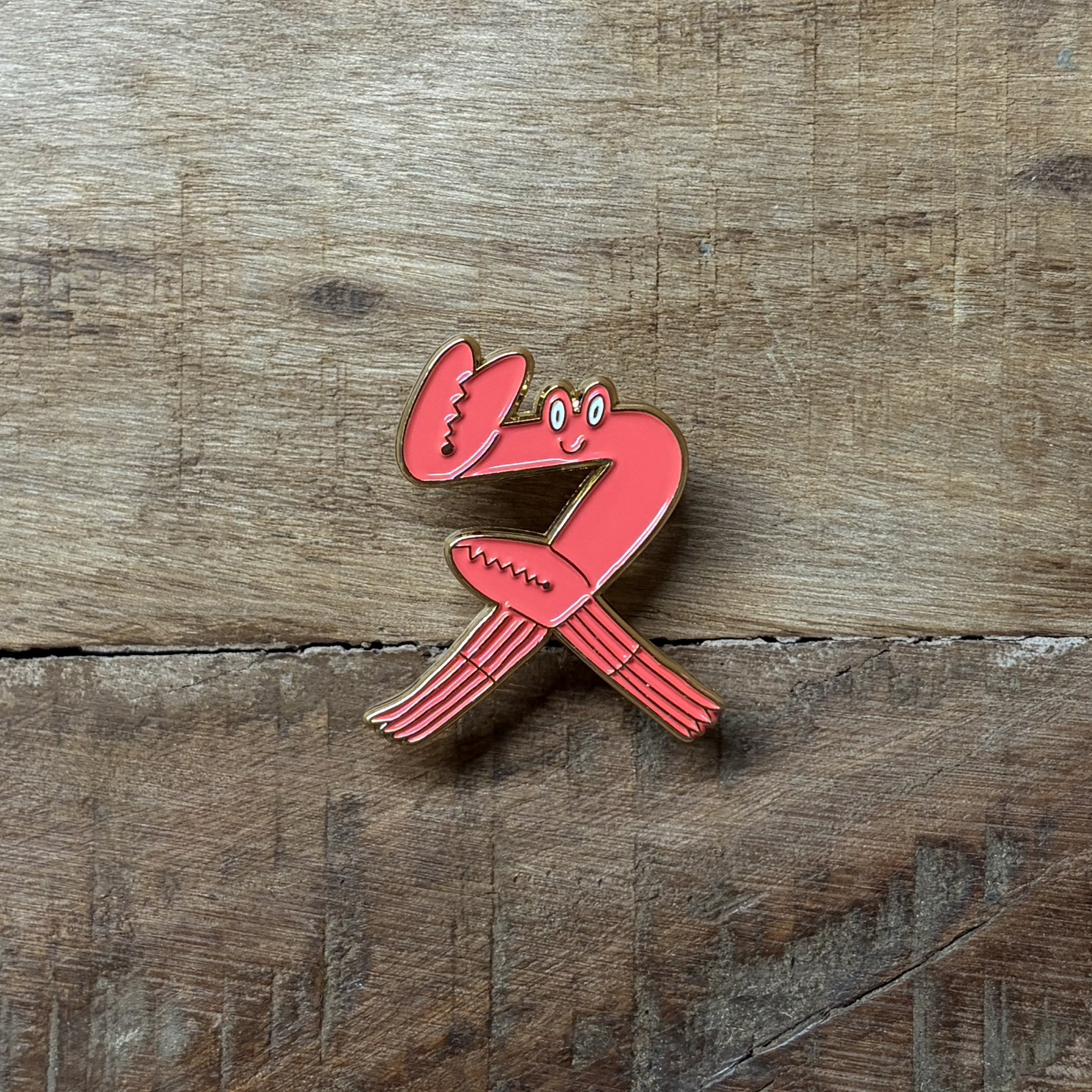 螃蟹的「ㄆ」/銅烤漆金屬徽章/注音符號系列