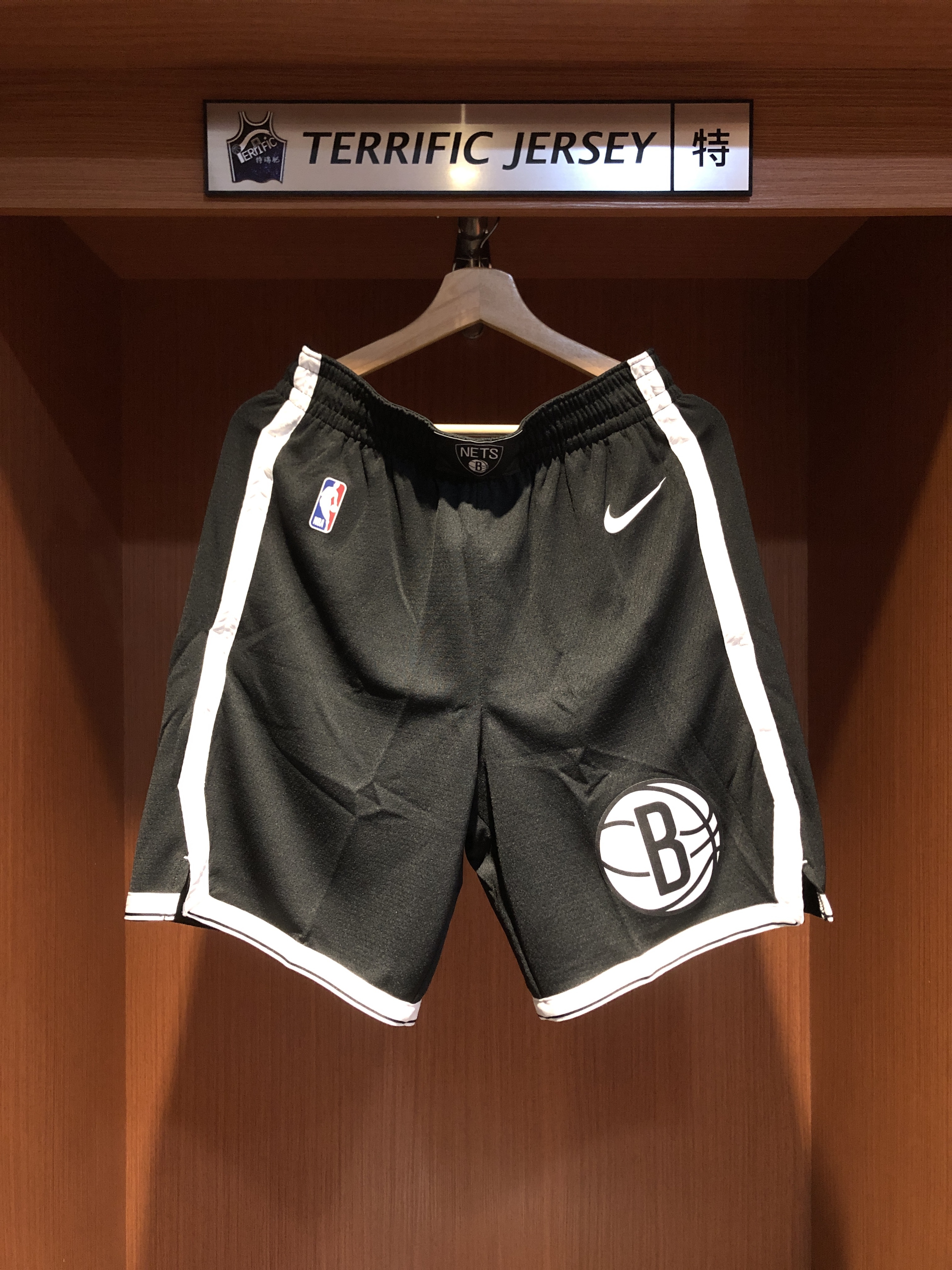 NBA球褲 Brooklyn Nets 布魯克林籃網黑球褲 Icon Nike Swingman Shorts 球迷版 有口袋 全新