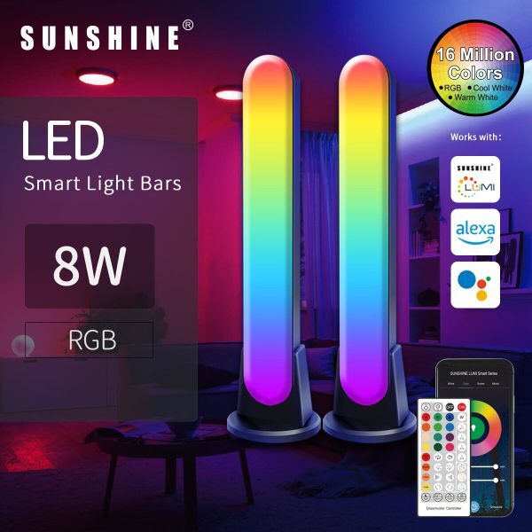 LED智能幻彩氣氛燈條(一盒兩件) WiFi+藍芽 RGB彩光 IP44 [BS-PC30-56L]