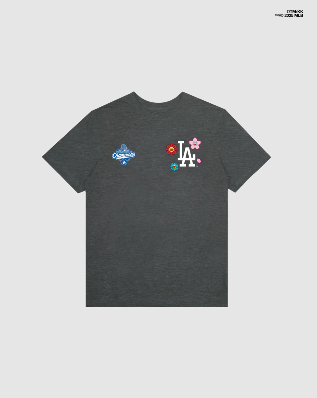 MLB短袖 Takashi Murakami X Los Angeles Dodgers 村上隆 X 洛杉磯道奇灰 世界大賽冠軍 聯名款 連霸 Fanatics Tee 棉質 全新
