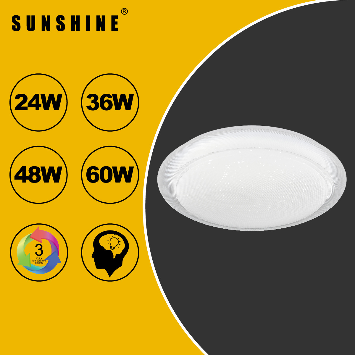 [CLGS1款] 天花吸頂燈 三色溫/遙控三色溫 24W / 36W / 48W / 60W