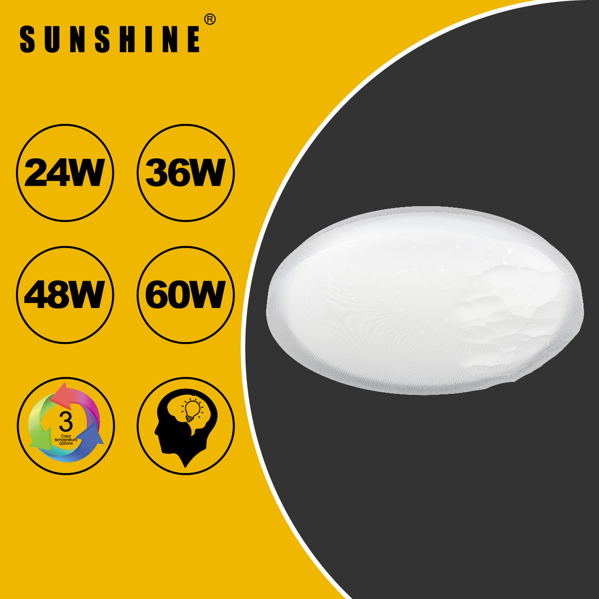 [CLGS2款] 天花吸頂燈 三色溫/遙控三色溫 24W / 36W / 48W / 60W