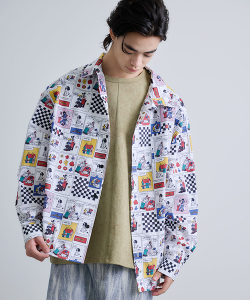 ｜REVO. TOKYO｜American Comic Pattern LS Shirt