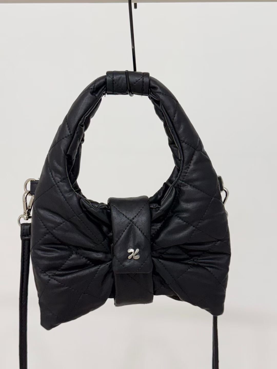 蝴蝶結造型小墜飾手提肩背包 / 2色