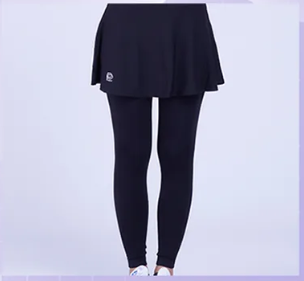 AQ251230-P8-塑崩氣動版褲裙 -黑