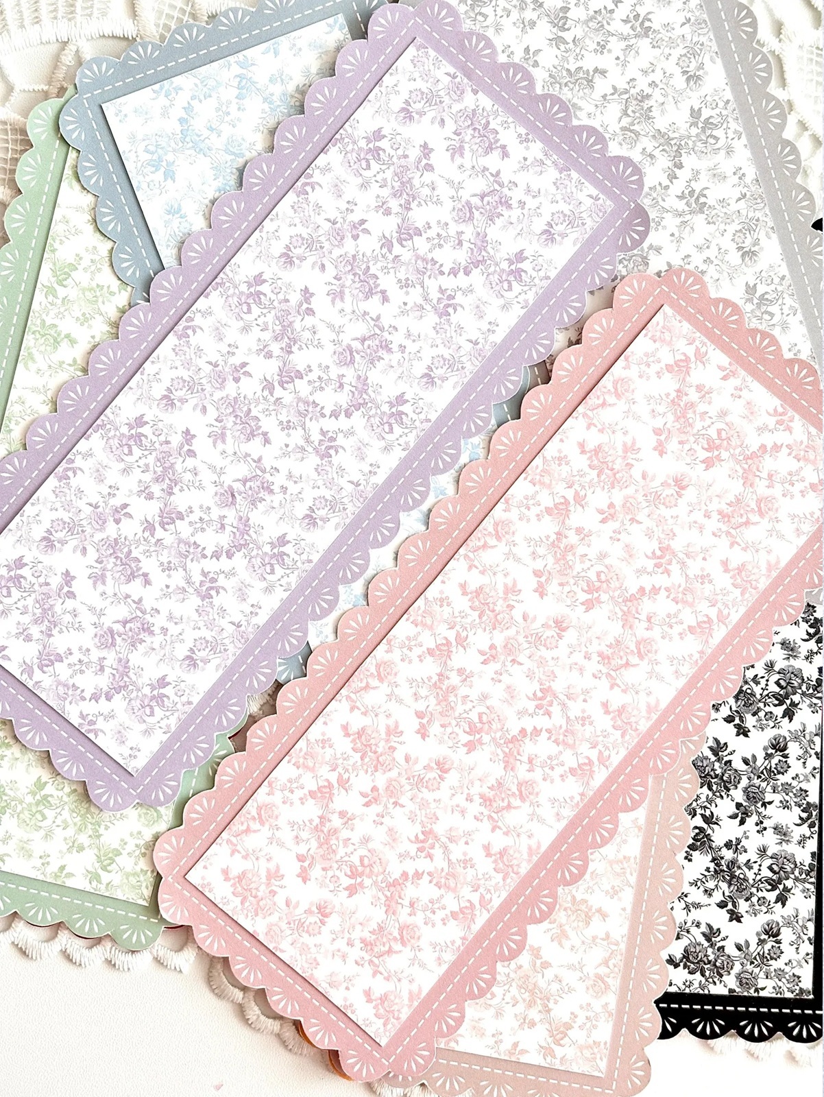 韓國 ggaggong．長蕾絲筆記本 DIY套組