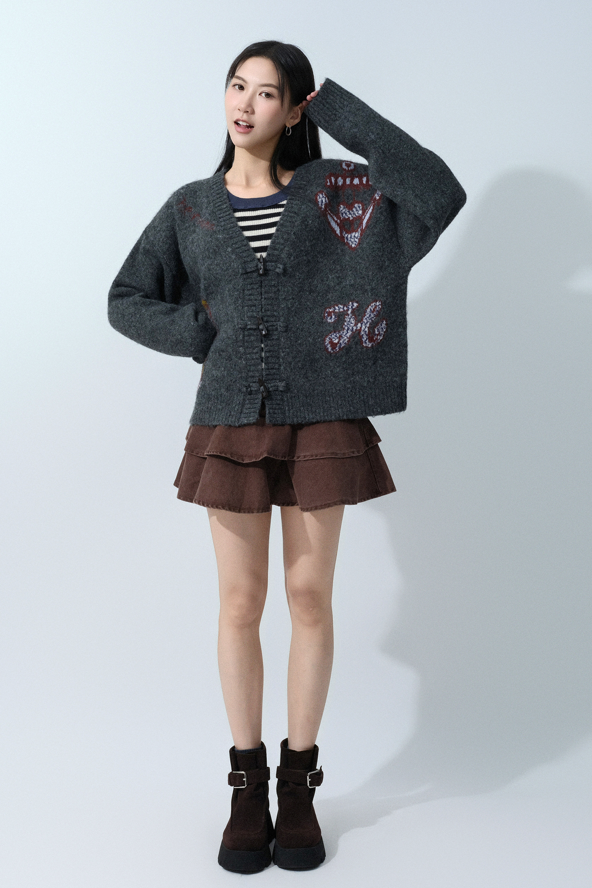 FW25_0303（外套＋上衣＋半截裙）