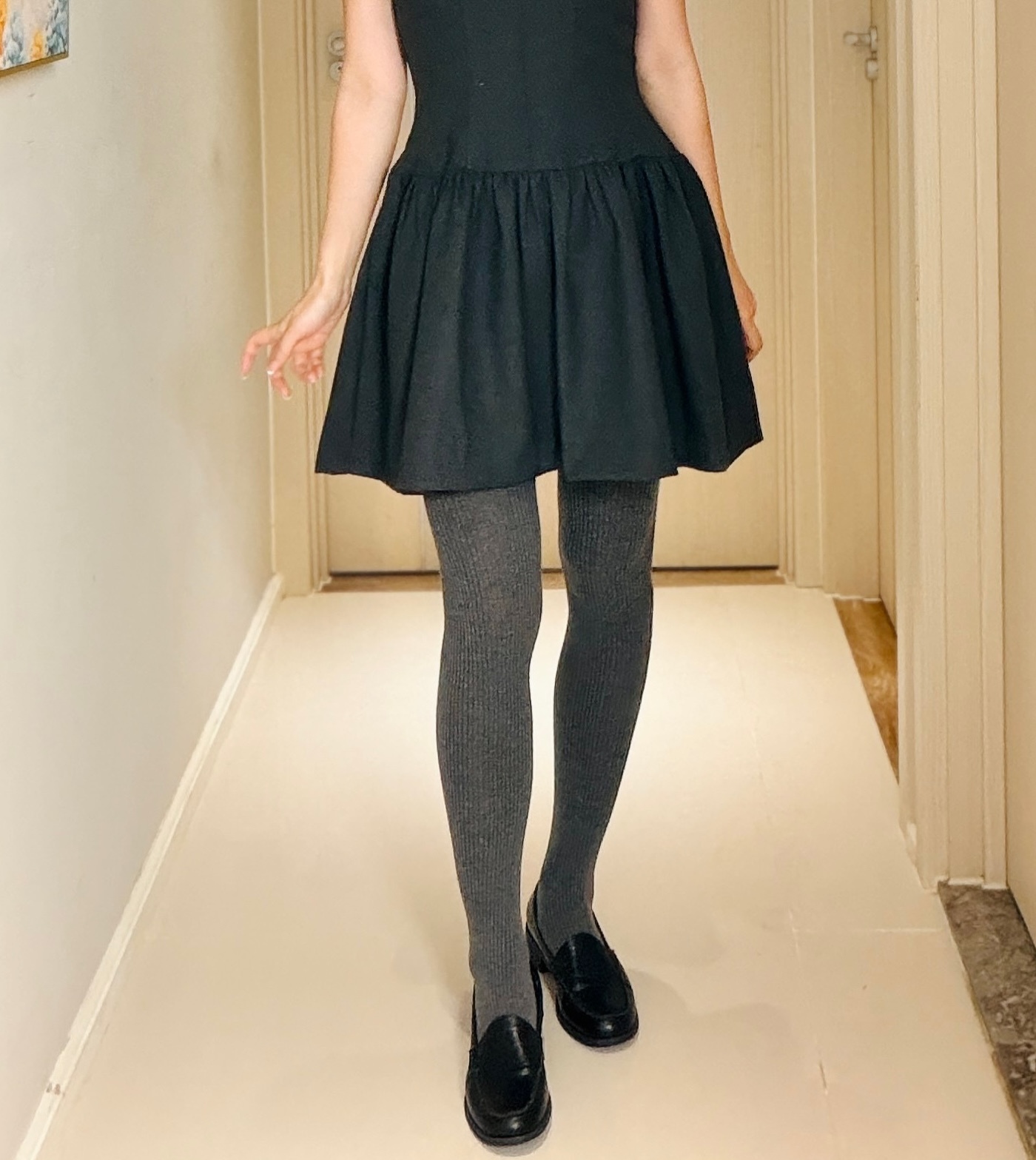 溫暖羅紋褲襪 [ 3色 / Free ]