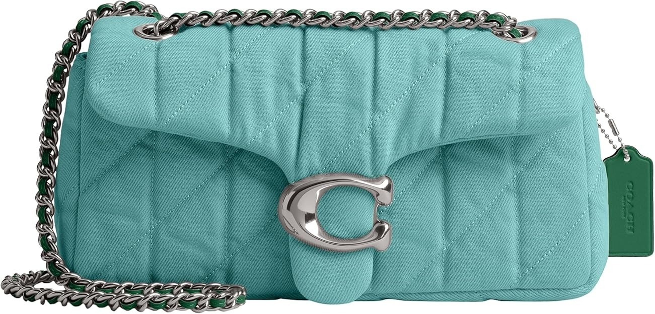 【預購】COACH H123051 百搭絎縫牛仔 Tabby 肩背包 （26cm）